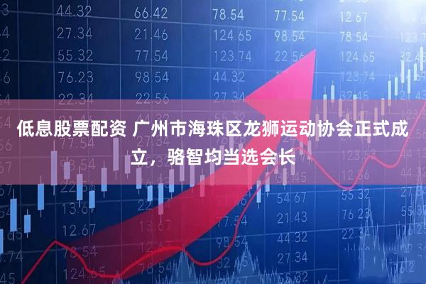 低息股票配资 广州市海珠区龙狮运动协会正式成立，骆智均当选会长